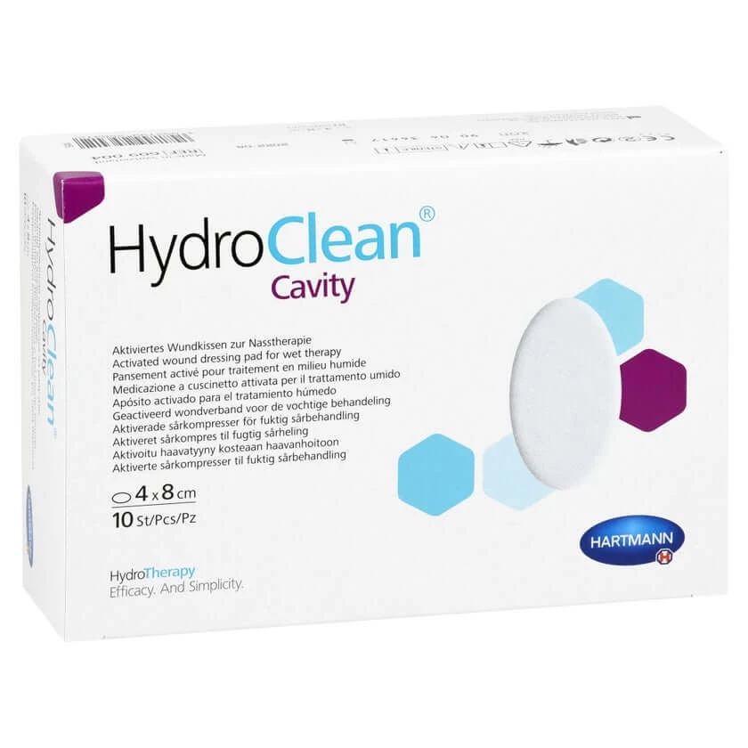 Hydroclean Holtecompressen 4x8 cm ster 10 st.