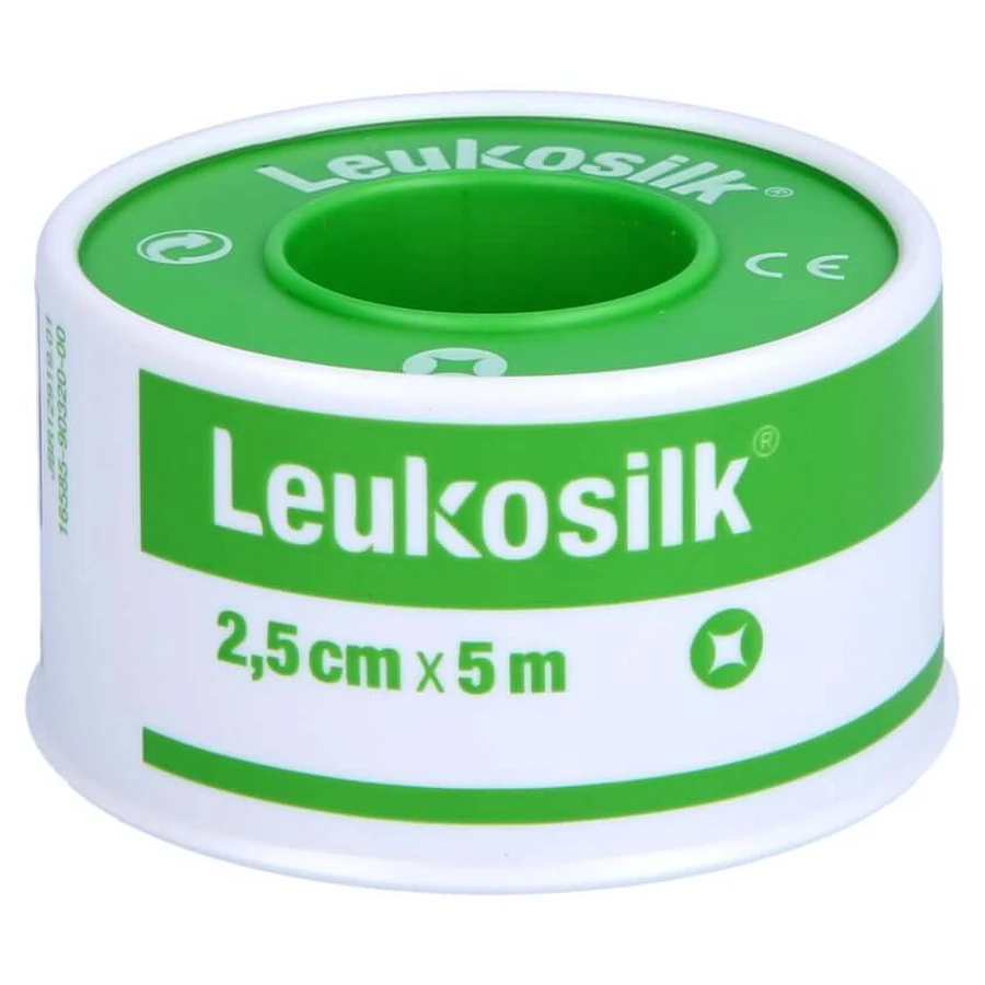 Leukosilk 2,5 cmx5 m 1 st