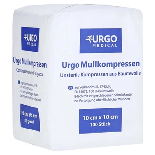 URGO gaaskompressen 10x10 cm niet-steriel 100 st.