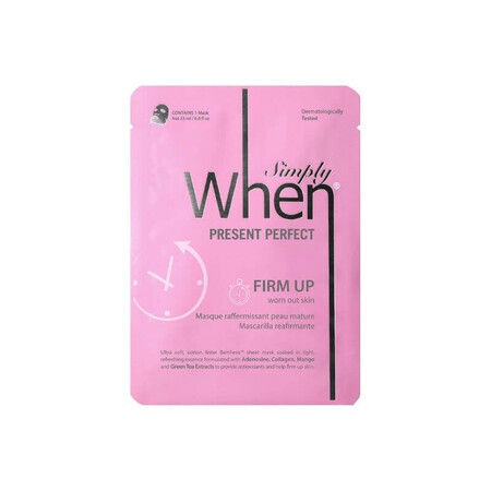 Collageen en hyaluronzuur masker, Present Perfect, x 23g, Simply When