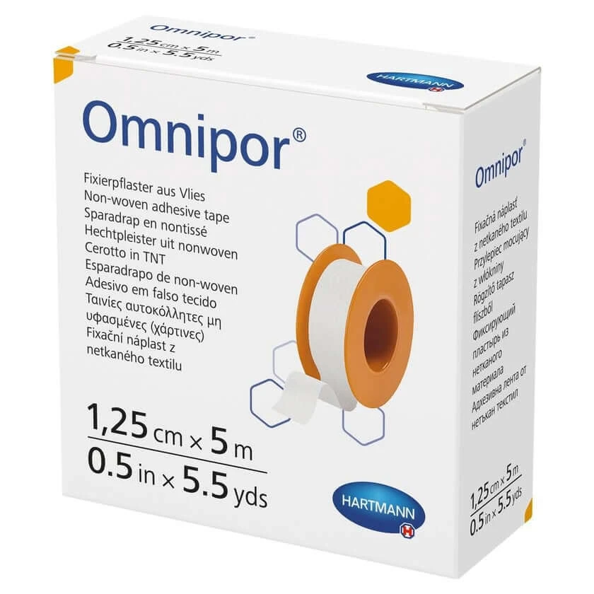 Omnipor 1,25 cm x 5 m 1 stuk