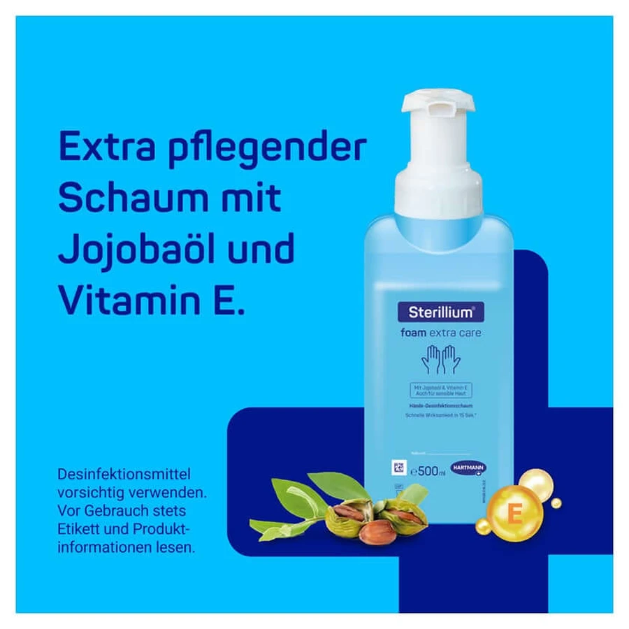 Sterillium schuim extra verzorging 500 ml