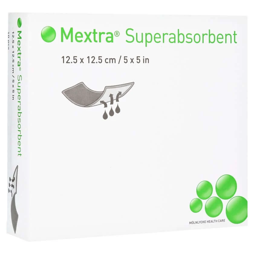 Mextra Superabsorberend Verband 12,5x12,5 10 st.