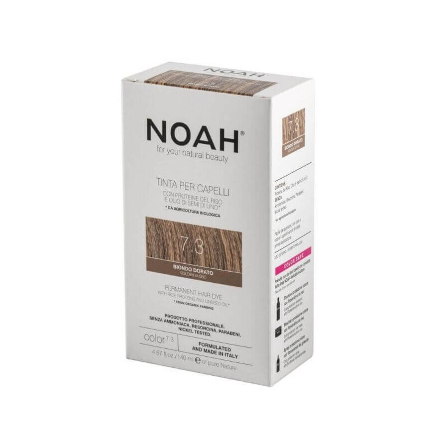 Natuurlijke haarverf, Goudblond (7.3) x 140ml, Noah