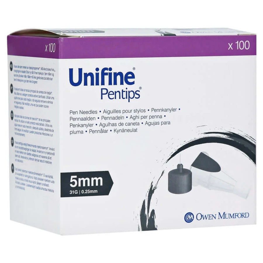 Canulă Unifine Pentips 31 G 5 mm 100 buc