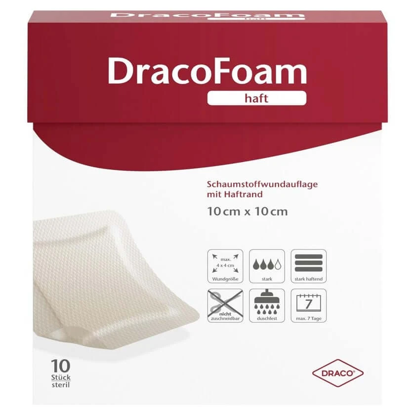 Dracofoam Klevend Schuim Wondverband 10x1 10 st.