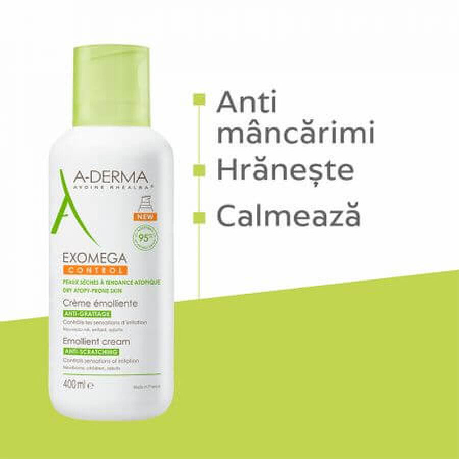 A-Derma Exomega Controle Emolliërende Crème, 400 ml