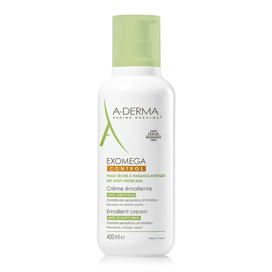 A-Derma Exomega Controle Emolliërende Crème, 400 ml