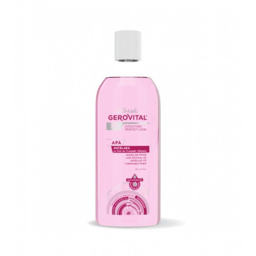 Acqua Micellare con Olio di Rosa Canina, Gerovital H3 Evolution Perfect Look, 400 ml, Farmec