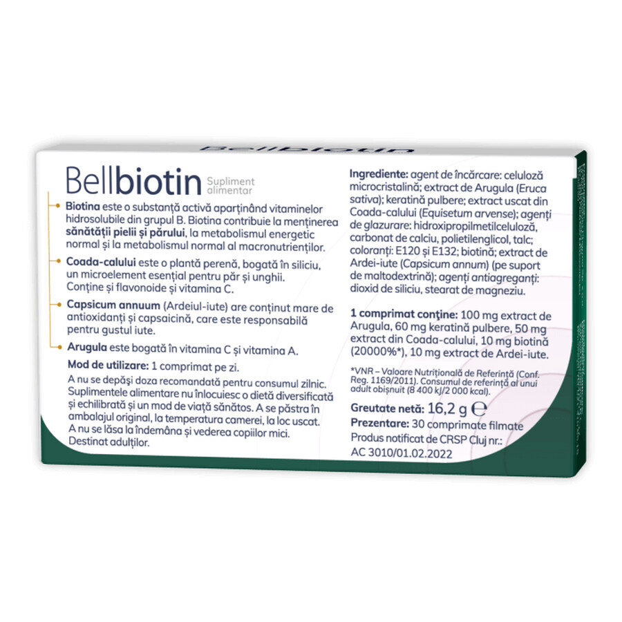 Bellbiotine x 30 cpr, Zdrovit