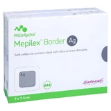 Mepilex Border Ag schuimverband 7x7,5 cm st 10 stuks
