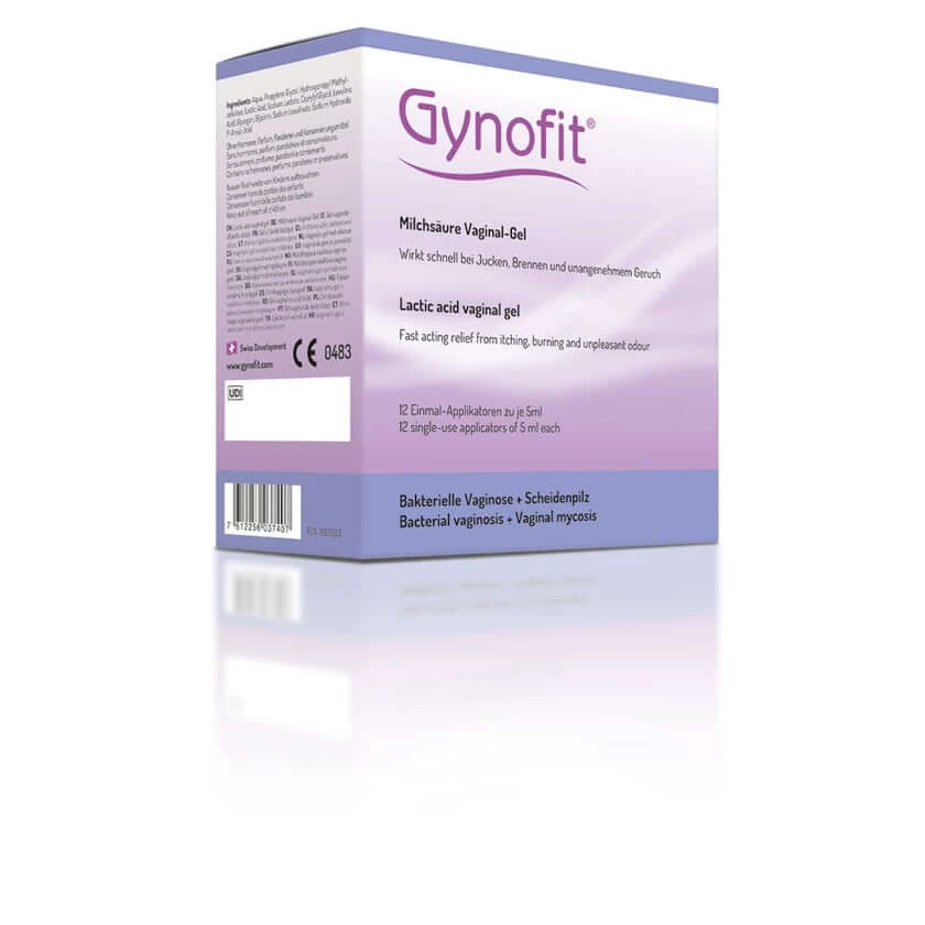 Gynofit vaginale gel met melkzuur 12X5 ml
