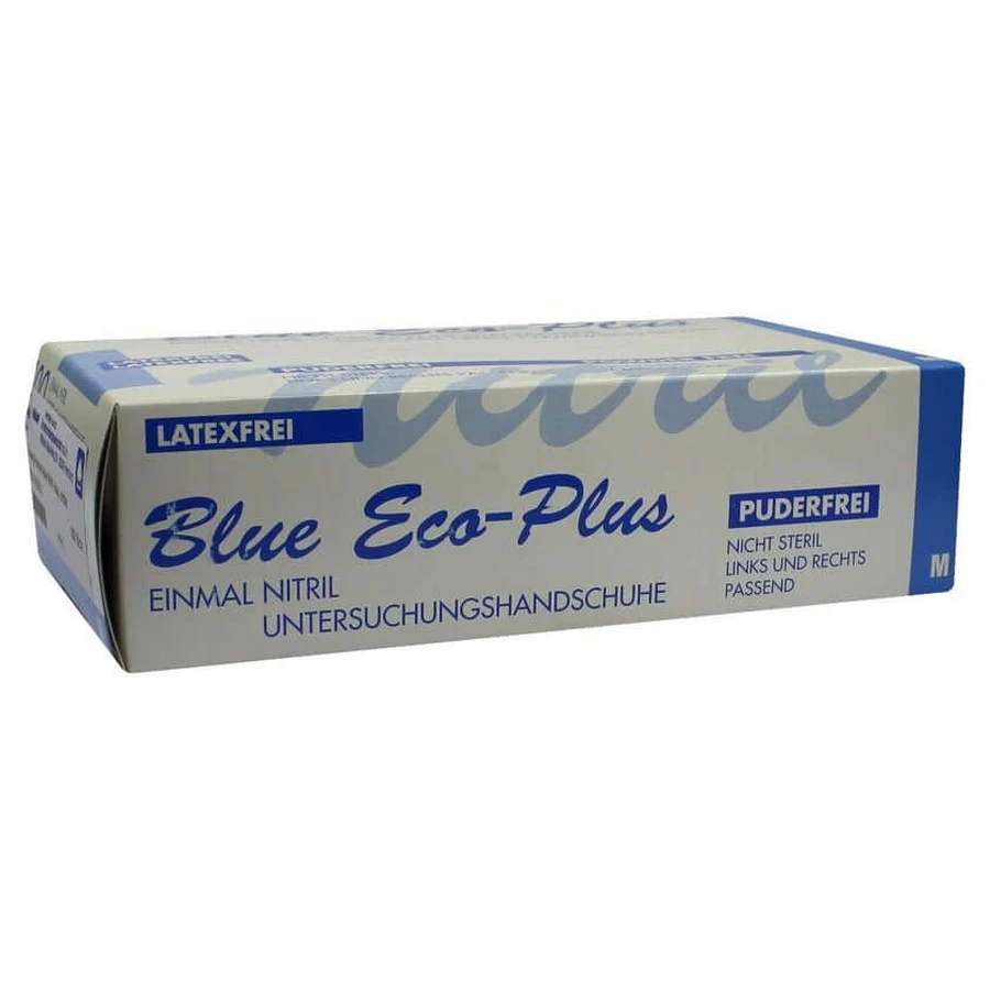 Handschoenen Wegwerp Nitril M blauw 100 stuks