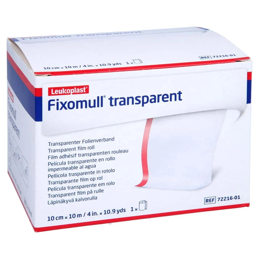 Fixomull transparant 10 cmx10 m 1 st