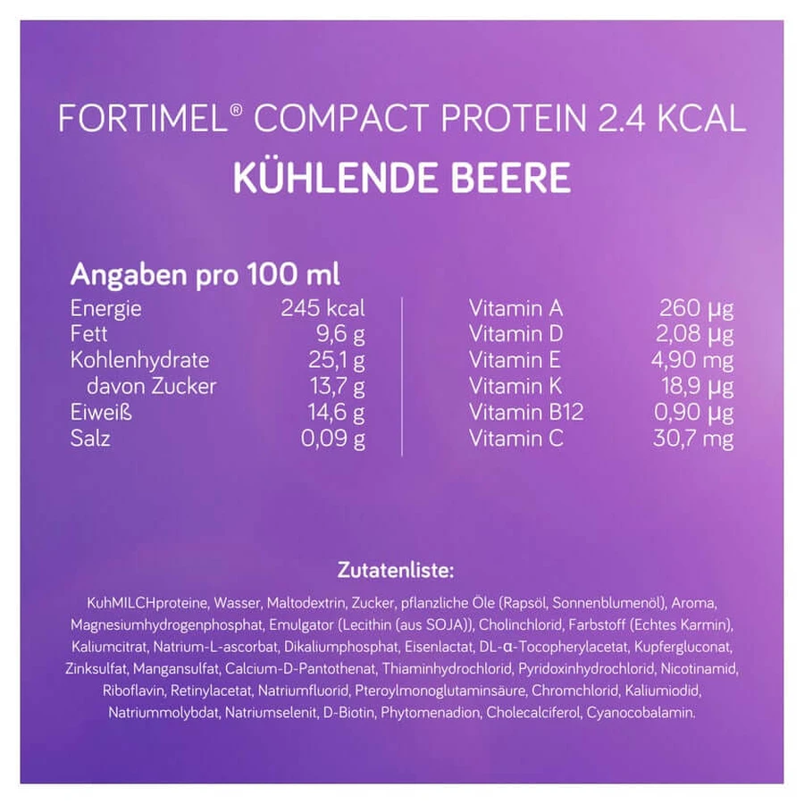 Fortimel Compact Proteína 2,4 Kcal Cool.coconut 8X4X125 ml