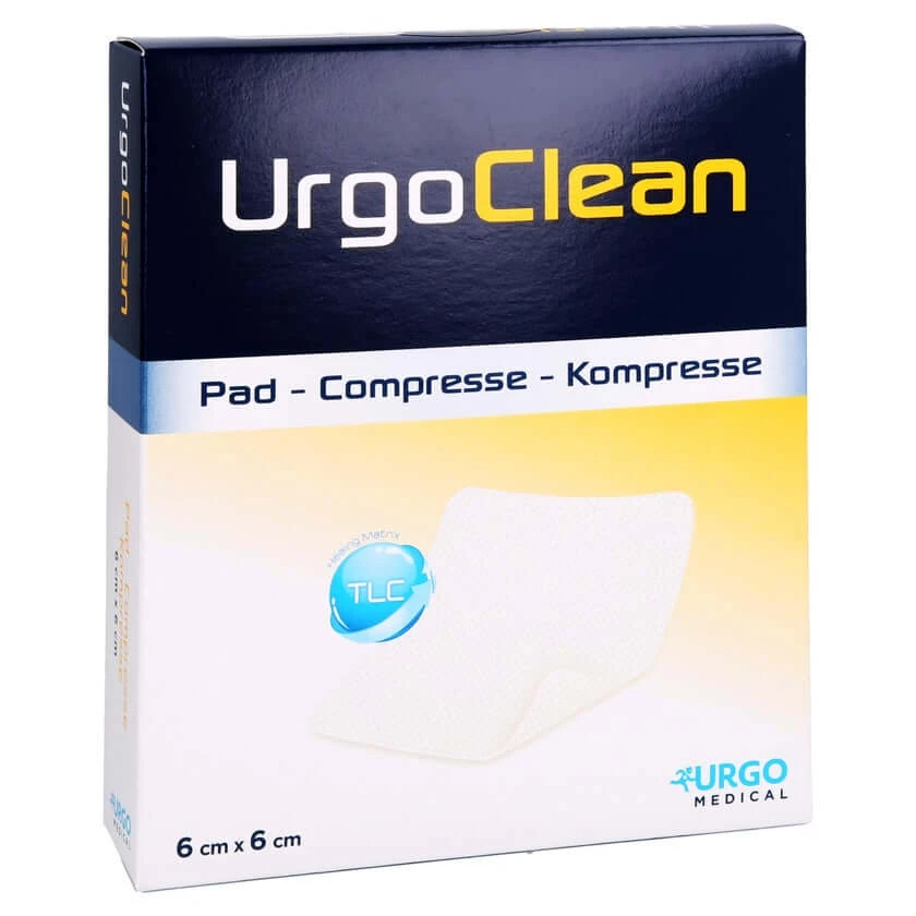 Urgoclean kompressen 6x6 cm 10 stuks.