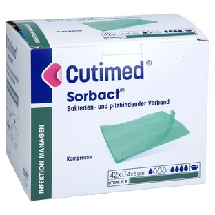 Cutimed Sorbact compresses 4x6 cm 42 pcs.