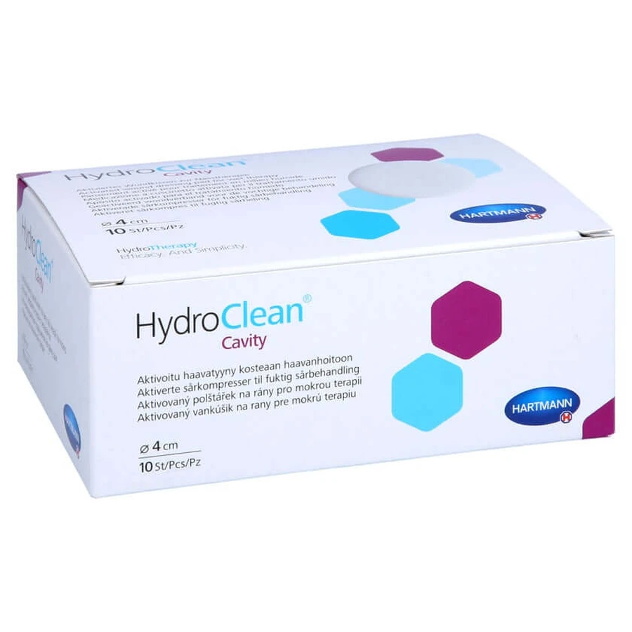 Hydroclean Holtecompressen 4 cm rond s 10 stuks