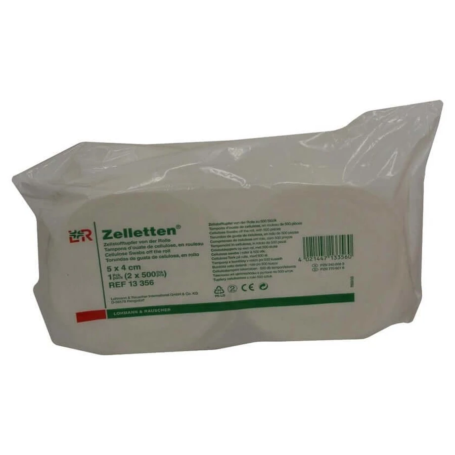 Gaziki komórkowe 4x5 cm niesterylne rolka 2X500 szt.: ceny i cechy