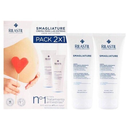 Rilastil Stretch Marks - Pachet cremă x 200 ml 1+1 CADOU