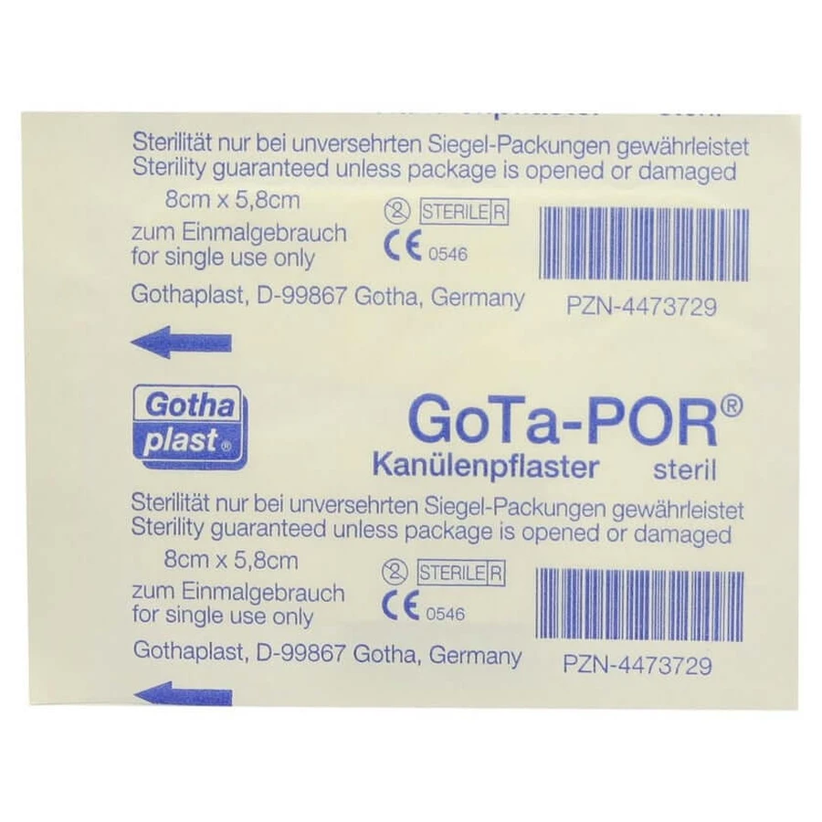 Gota-por canulepleister 58x80 mm 1 st