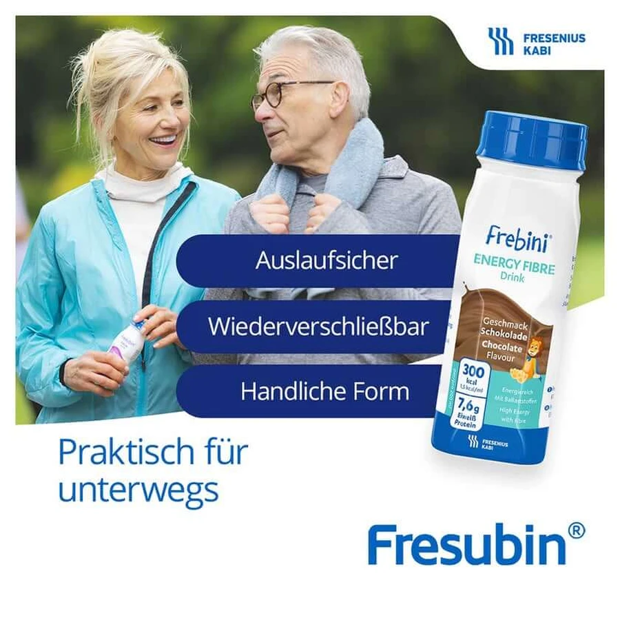 Frebini Energie Vezel Drinkvoeding Vanille 4X200 ml
