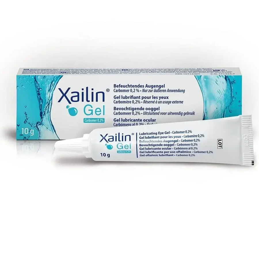 Xailin oogbevochtigingsgel, 2x10 g, Visufarma