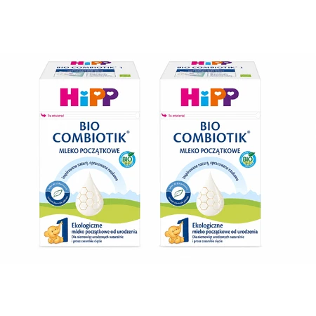 HiPP 1 Bio Combiotik, Bio-Säuglingsnahrung, ab der Geburt, 2 × 550 g