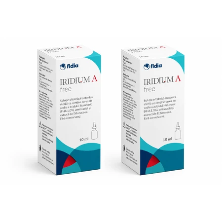 Iridium A Free Augentropfen, 2 × 10 ml, BioSoft Italia