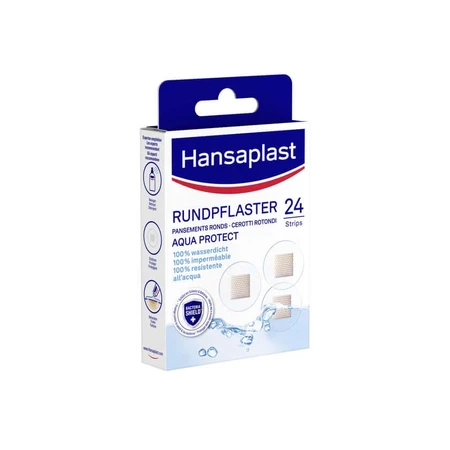 Hansaplast tencuieli rotunde Aqua Protect 24 buc
