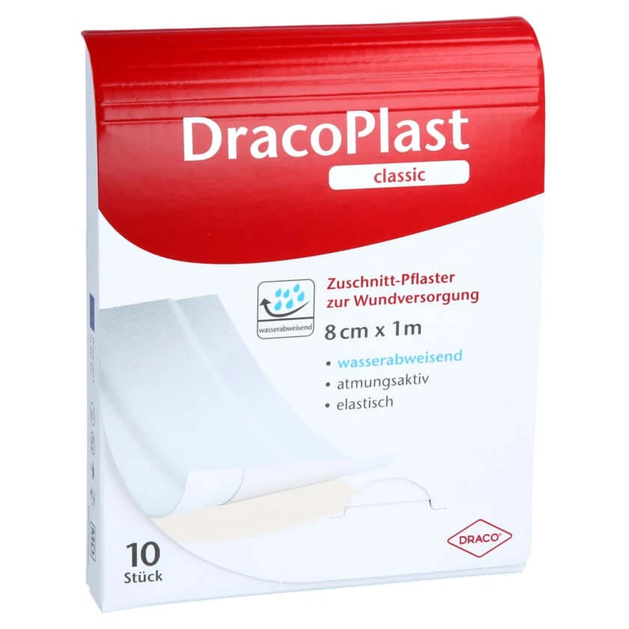 DracoPlast Tencuială clasică 8 cm x 1 m 1 buc