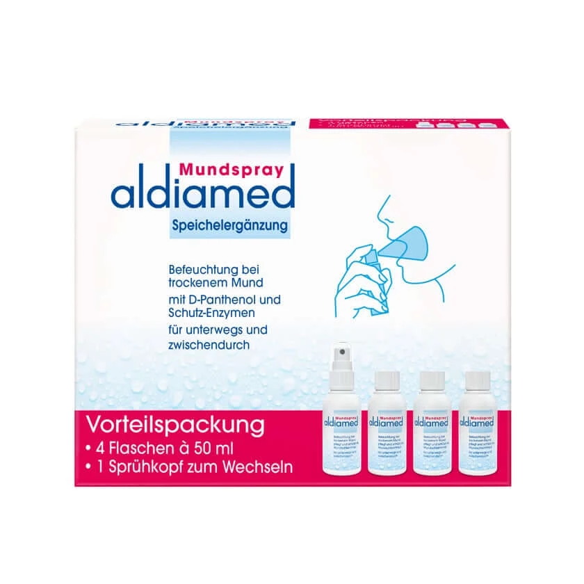 aldiamed mondspray voordeelverpakking 4X50 ml