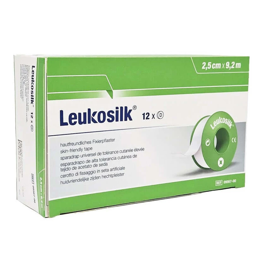 Leukosilk 2,5 Cmx9,2 m 12 St