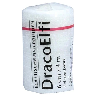 Dracoelfi Benda elastica di fissaggio 6cmx4m crespata 1 pz.