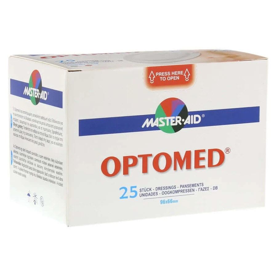 Optomed Compresses oculaires stériles auto-adhésives 25 pcs