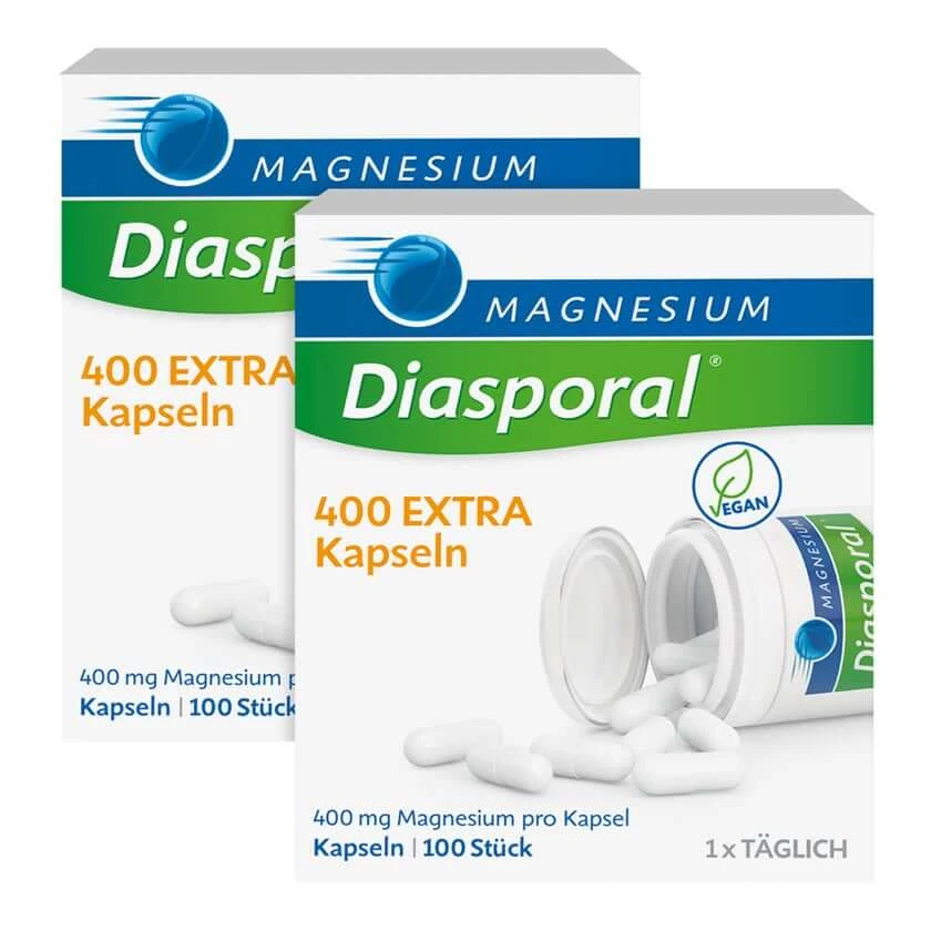 Dubbelpak Magnesium Diasporal 400 2X100 St
