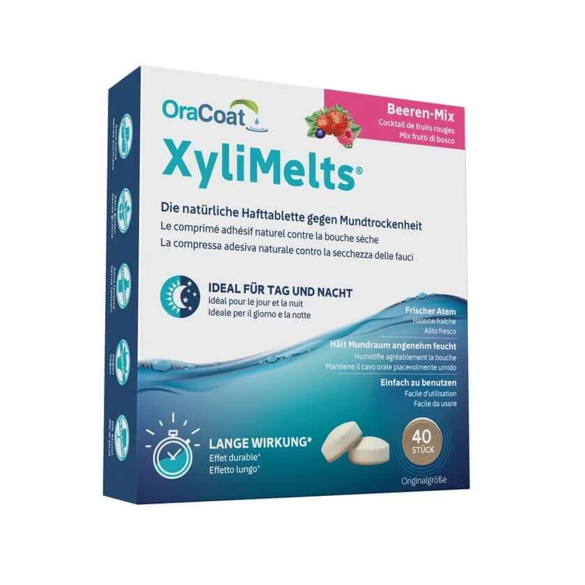 Xylimelts lijmtabletten berry-mix Oracoat 40 st.
