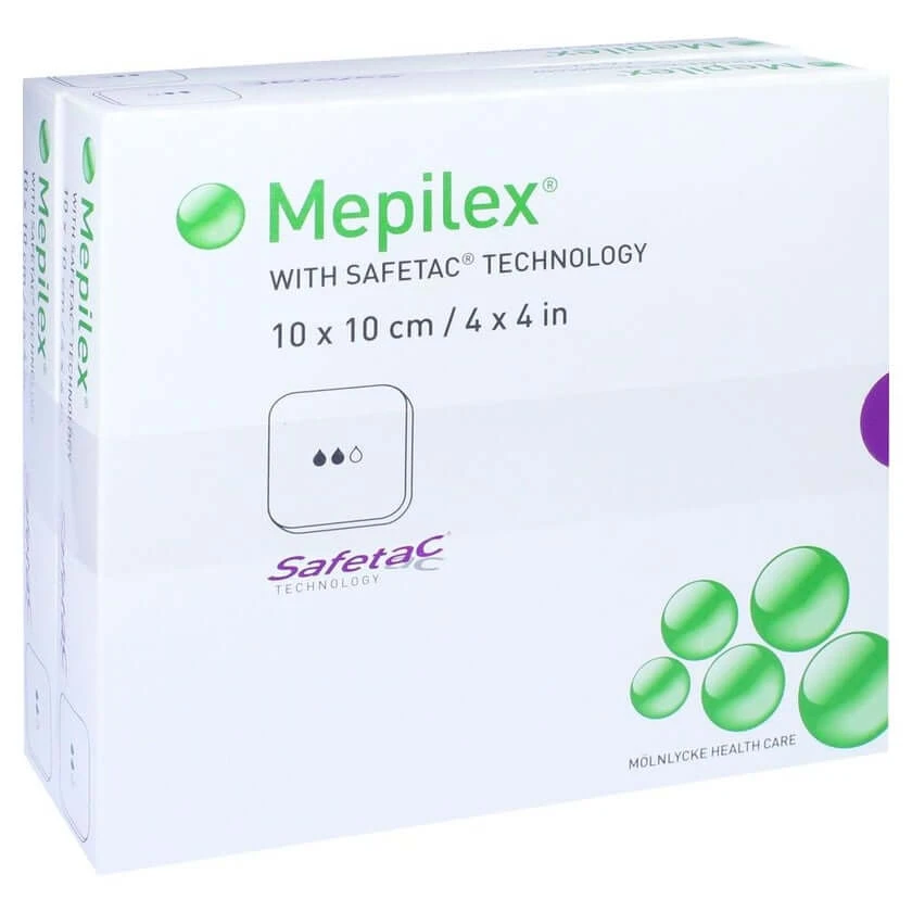 Mepilex 10x10 cm schuimverband 10 stuks.