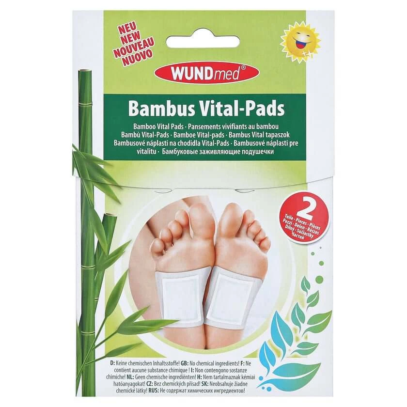 Bamboe pleister Vital-pads detox+vit 2 stuks.