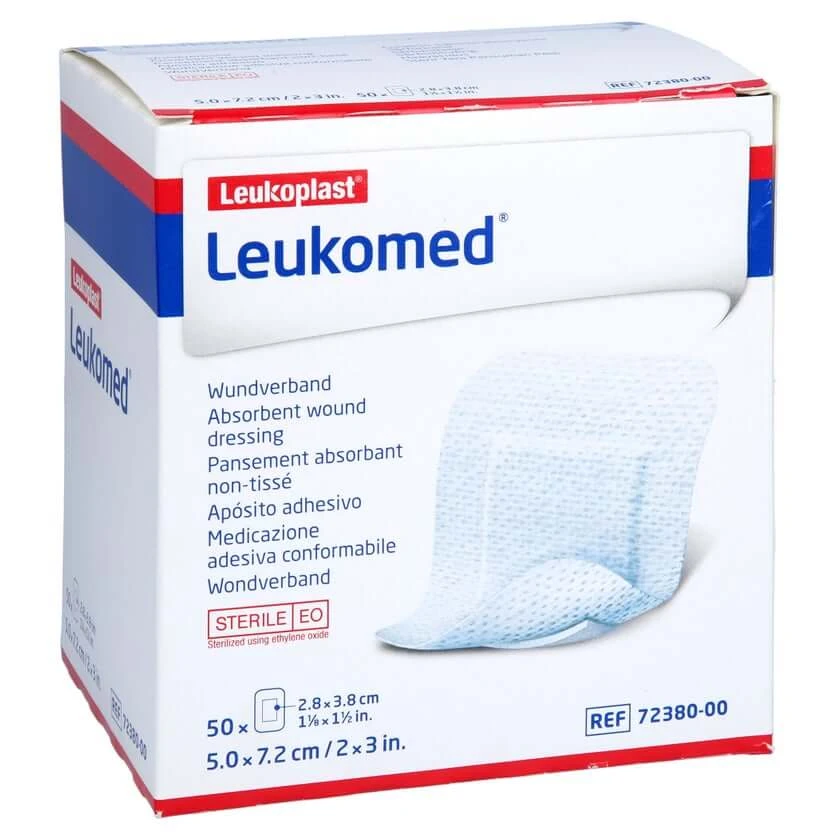 Leukomed steriele pleister 5x7,2 cm 50 st.