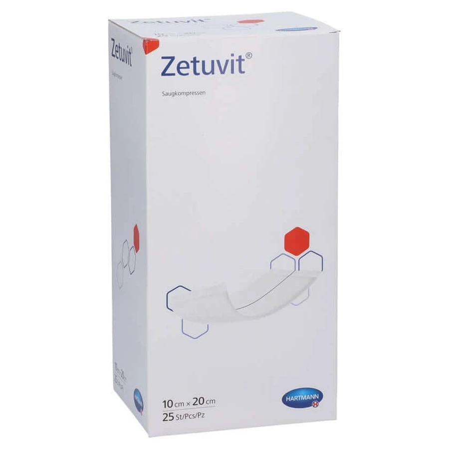 Zetuvit Saugkompressen Steril 10x20 cm 25 St