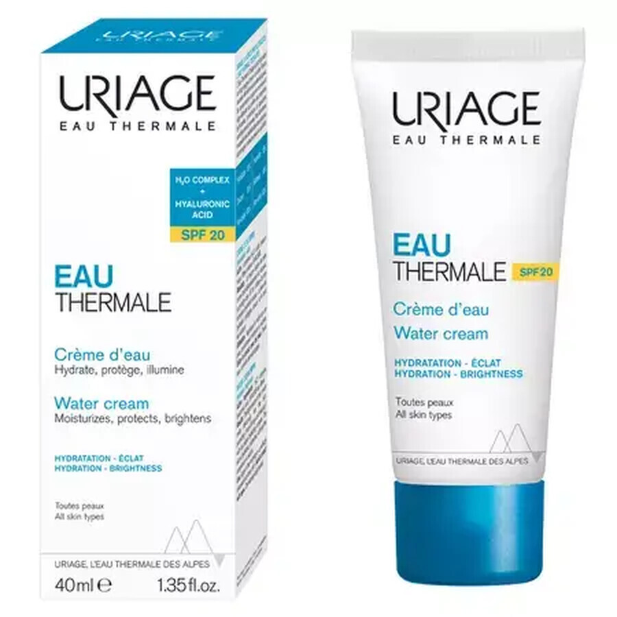 Uriage Eau Thermale - Crema Leggera All'Acqua SPF20, 40ml