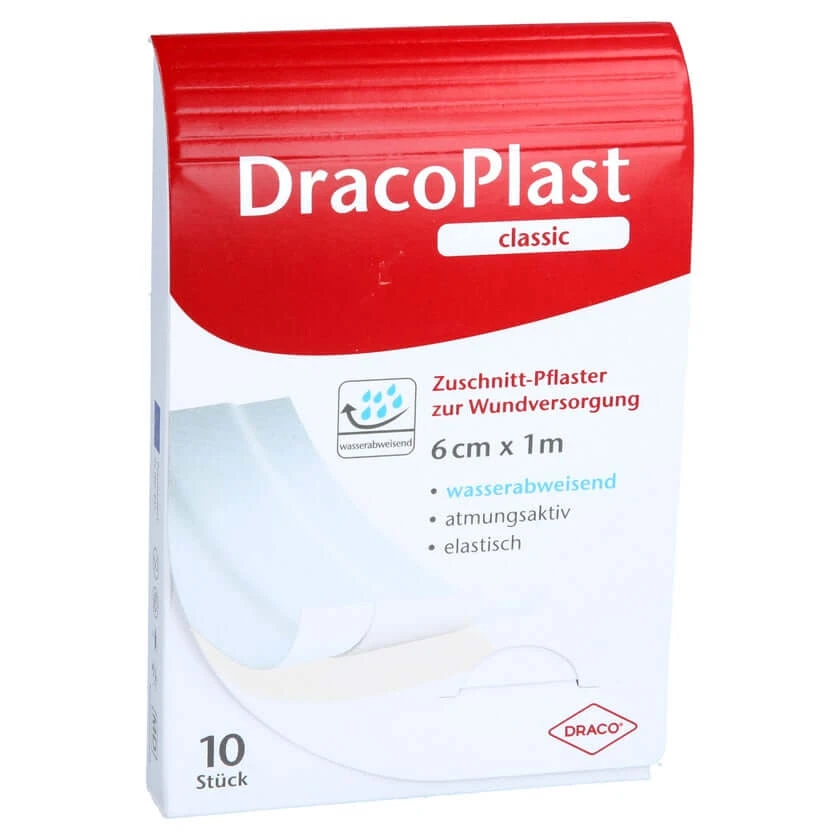 Dracoplast Klassieke Pleister 6 Cmx1 M Wit 1 st