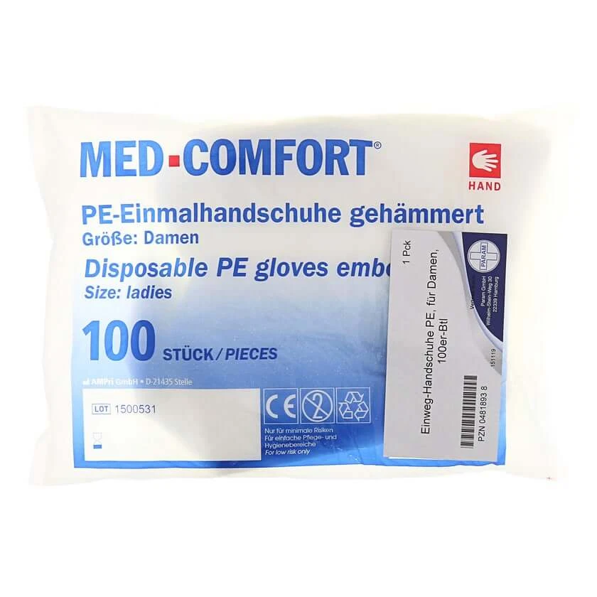 Handschoenen Wegwerp Dames Btl. 100 stuks