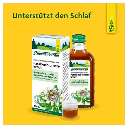 Schoenenberger Zumo Natural Puro de Pasiflora 200 ml