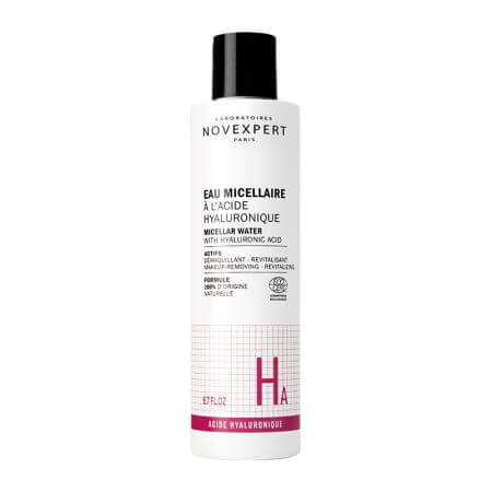 Micellar water with hyaluronic acid, 200 ml, Novexpert