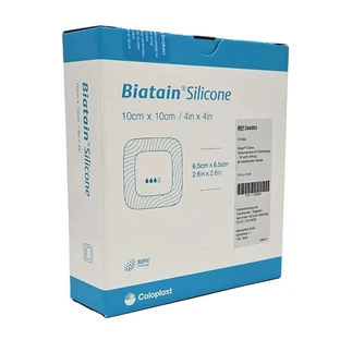 Biatain Siliconen schuimverband 10x10 cm 10 st.