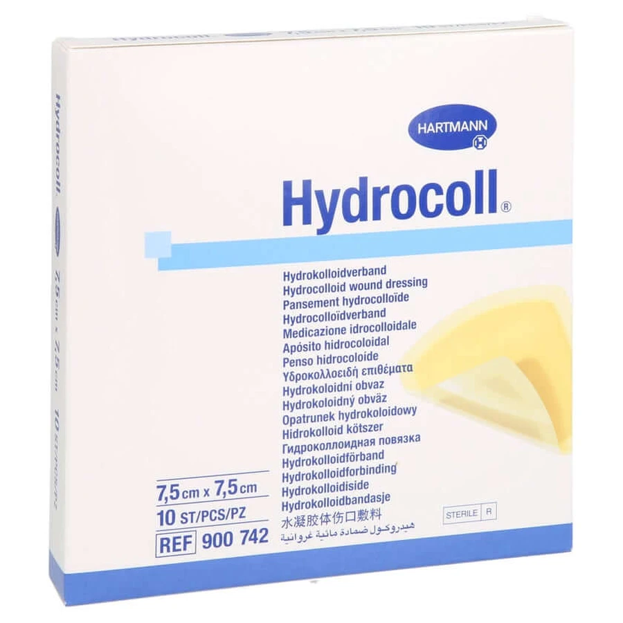 Hydrocoll wondverband 7,5x7,5 cm 10 st.