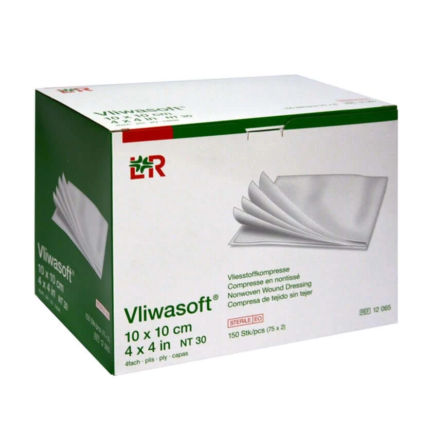 Vliwasoft vlieskompressen steriel 10x10 c 150 st.
