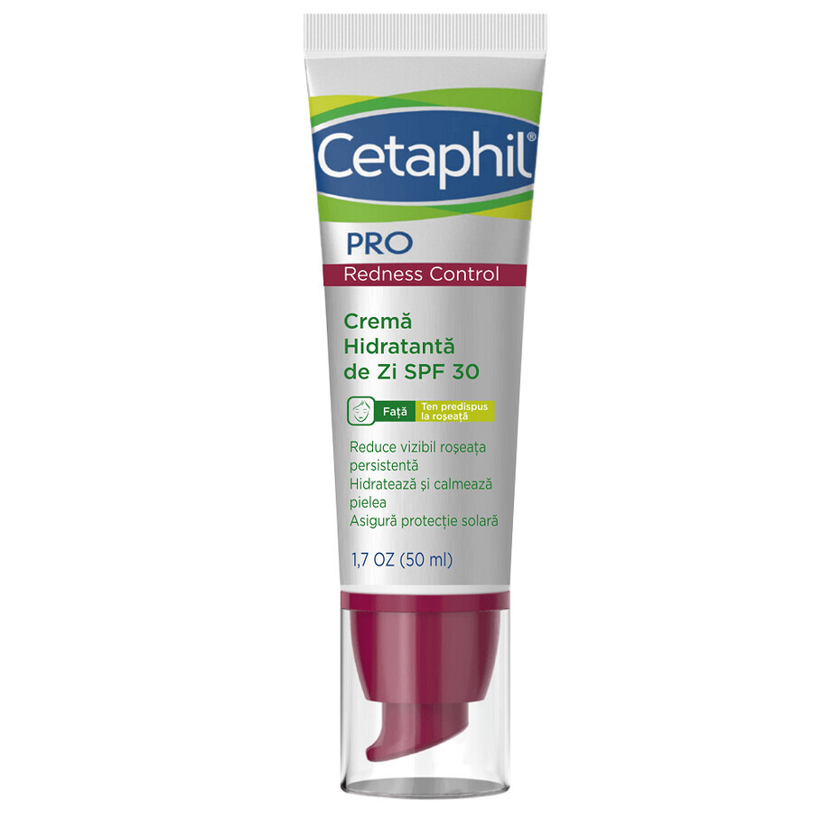 Cremă hidratantă de zi cu SPF 30 Cetaphil PRO Redness Control, 50 ml, Galderma